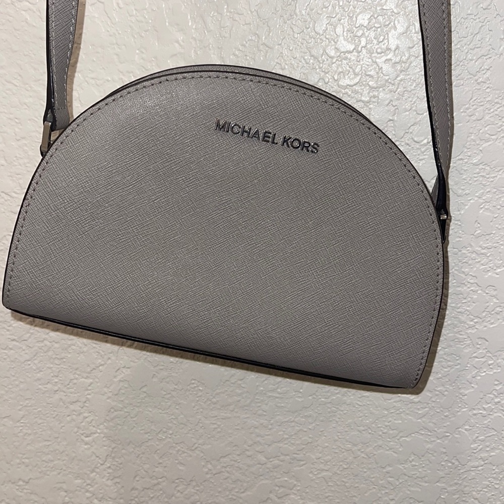 Grey Michael Kors Round Crossbody bag